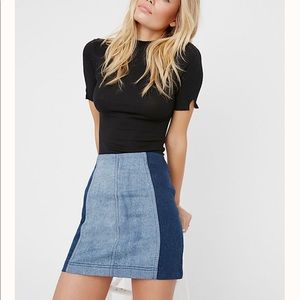 Free People Denim Mini Skirt